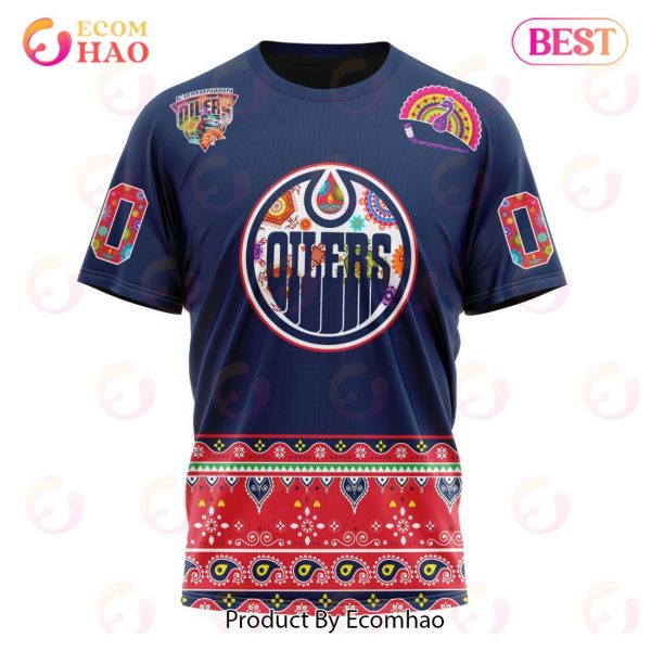 NHL Edmonton Oilers Specialized Jersey Hockey For All Diwali Festival 3D Hoodie