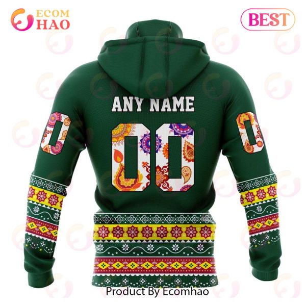 NHL Minnesota Wild Specialized Jersey Hockey For All Diwali Festival 3D Hoodie