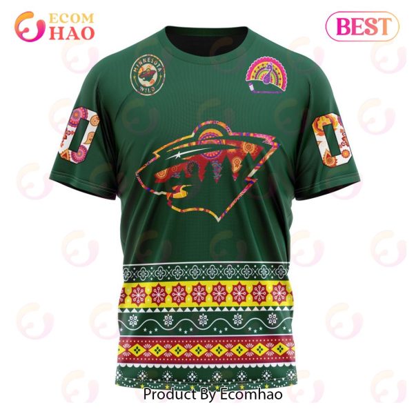 NHL Minnesota Wild Specialized Jersey Hockey For All Diwali Festival 3D Hoodie