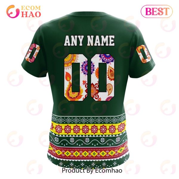 NHL Minnesota Wild Specialized Jersey Hockey For All Diwali Festival 3D Hoodie