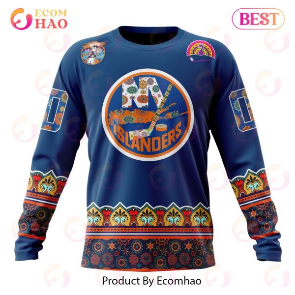 NHL New York Islanders Specialized Jersey Hockey For All Diwali Festival 3D Hoodie