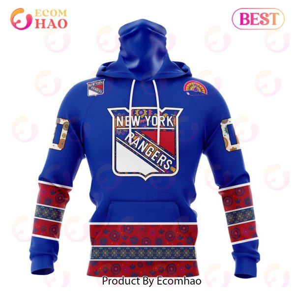 NHL New York Rangers Specialized Jersey Hockey For All Diwali Festival 3D Hoodie