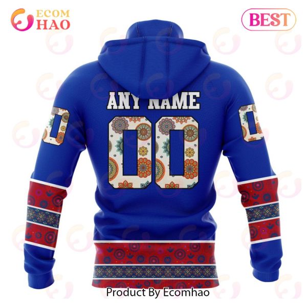 NHL New York Rangers Specialized Jersey Hockey For All Diwali Festival 3D Hoodie