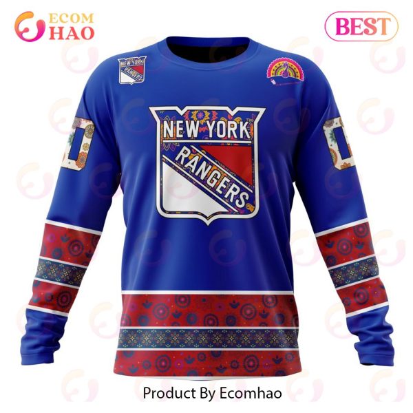 NHL New York Rangers Specialized Jersey Hockey For All Diwali Festival 3D Hoodie
