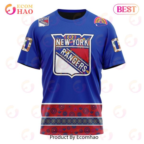 NHL New York Rangers Specialized Jersey Hockey For All Diwali Festival 3D Hoodie