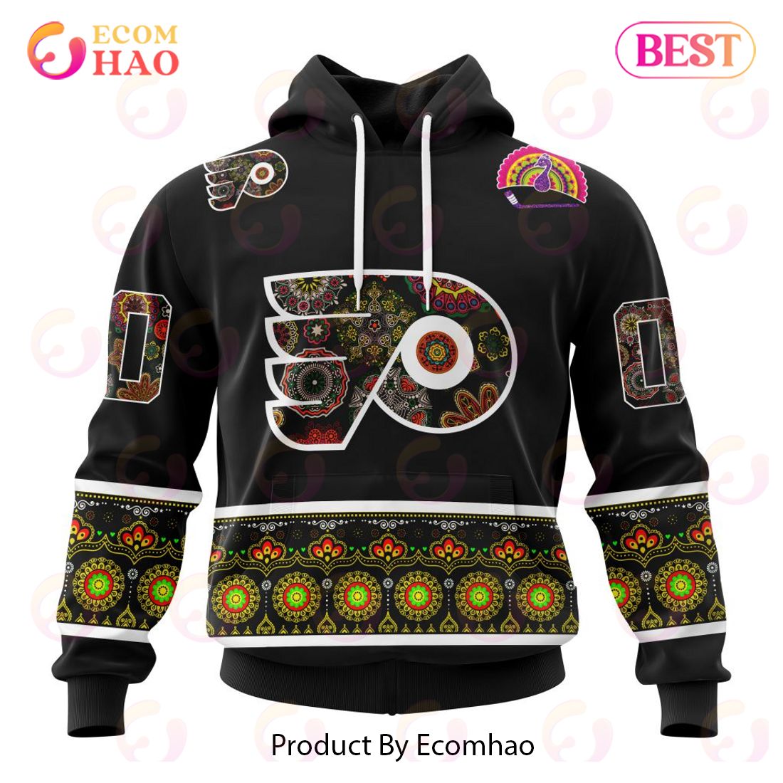 NHL Philadelphia Flyers Specialized Jersey Hockey For All Diwali Festival 3D Hoodie