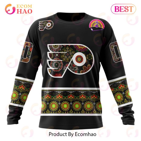 NHL Philadelphia Flyers Specialized Jersey Hockey For All Diwali Festival 3D Hoodie