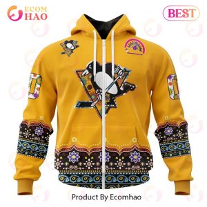 NHL Pittsburgh Penguins Specialized Jersey Hockey For All Diwali Festival 3D Hoodie