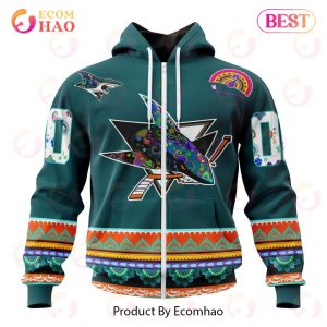 NHL San Jose Sharks Specialized Jersey Hockey For All Diwali Festival 3D Hoodie