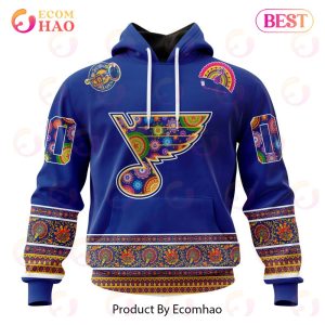 NHL St. Louis Blues Specialized Jersey Hockey For All Diwali Festival 3D Hoodie