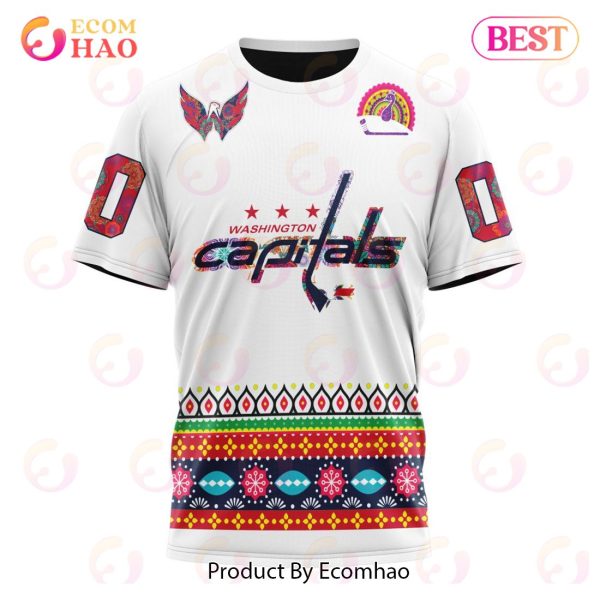 NHL Washington Capitals Specialized Jersey Hockey For All Diwali Festival 3D Hoodie