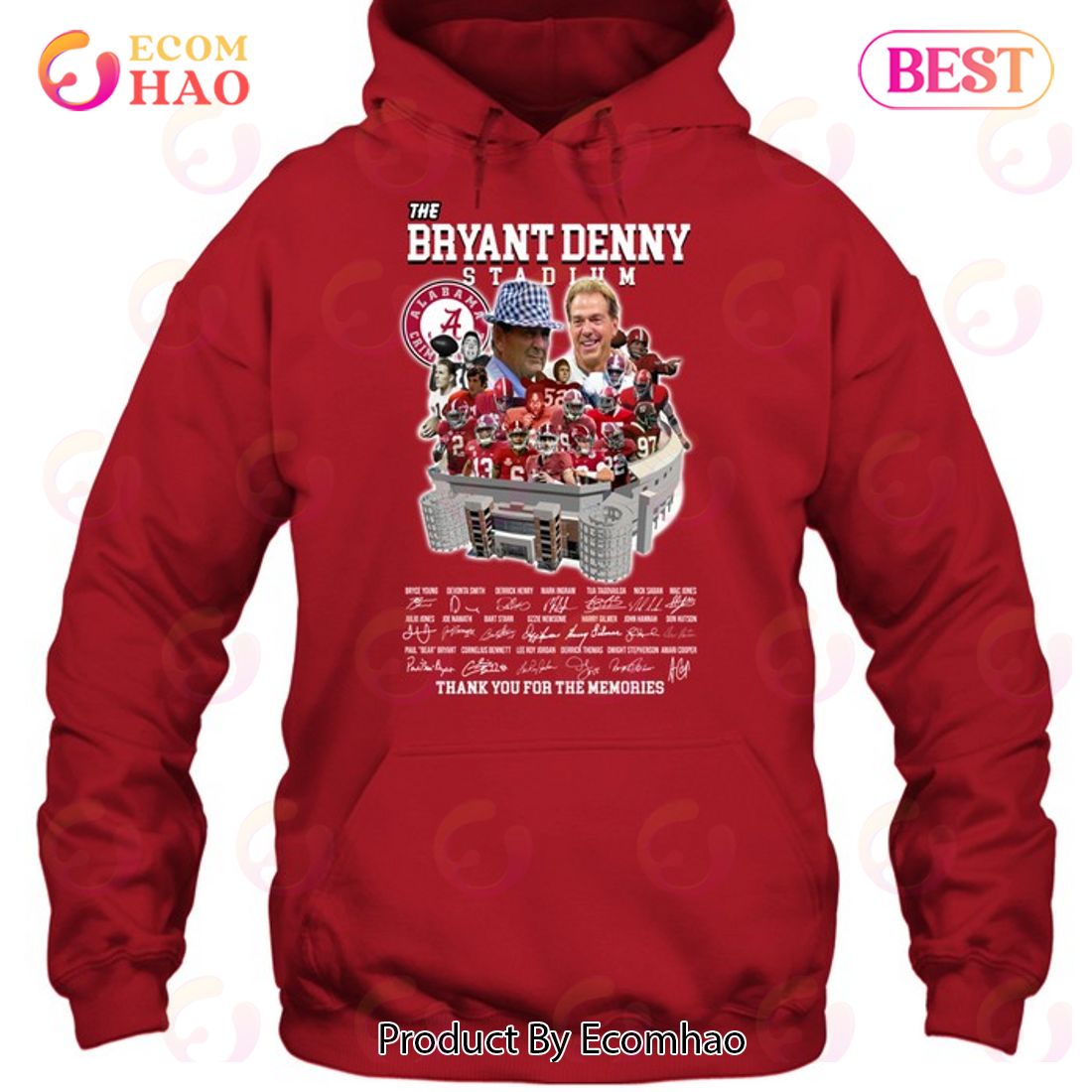 The Bryant Denny Stadium Thank You For The Memories T-Shirt