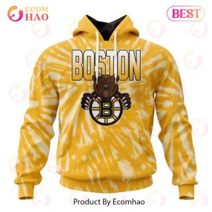 NHL Boston Bruins Special Retro Vintage Tie – Dye 3D Hoodie
