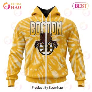 NHL Boston Bruins Special Retro Vintage Tie – Dye 3D Hoodie