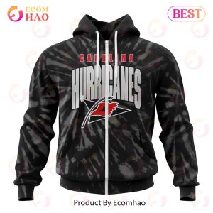 NHL Carolina Hurricanes Special Retro Vintage Tie – Dye 3D Hoodie