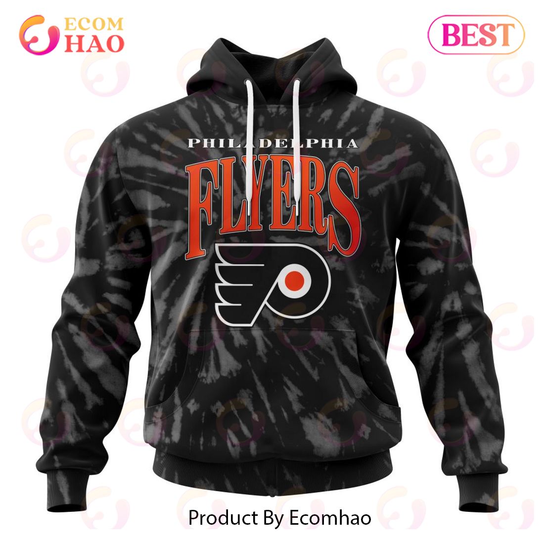 NHL Philadelphia Flyers Special Retro Vintage Tie – Dye 3D Hoodie