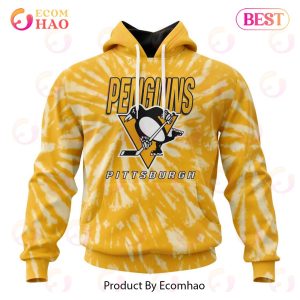 NHL Pittsburgh Penguins Special Retro Vintage Tie – Dye 3D Hoodie