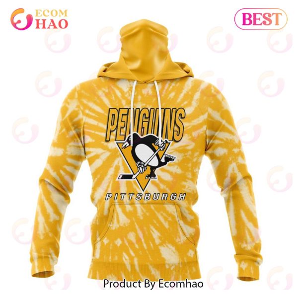 NHL Pittsburgh Penguins Special Retro Vintage Tie – Dye 3D Hoodie