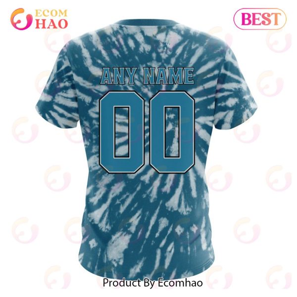 NHL San Jose Sharks Special Retro Vintage Tie – Dye 3D Hoodie