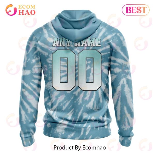NHL Seattle Kraken Special Retro Vintage Tie – Dye 3D Hoodie