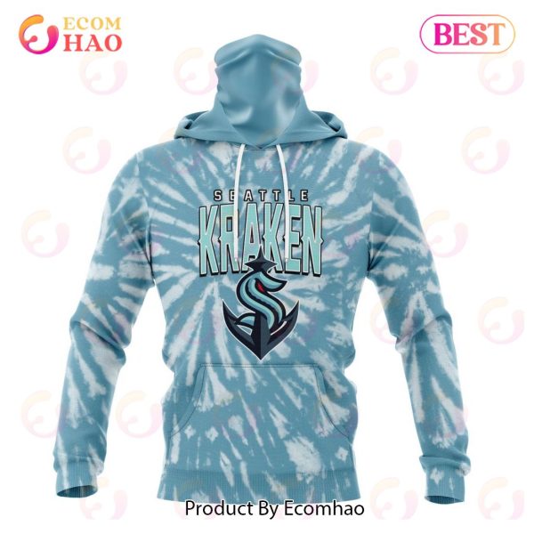 NHL Seattle Kraken Special Retro Vintage Tie – Dye 3D Hoodie