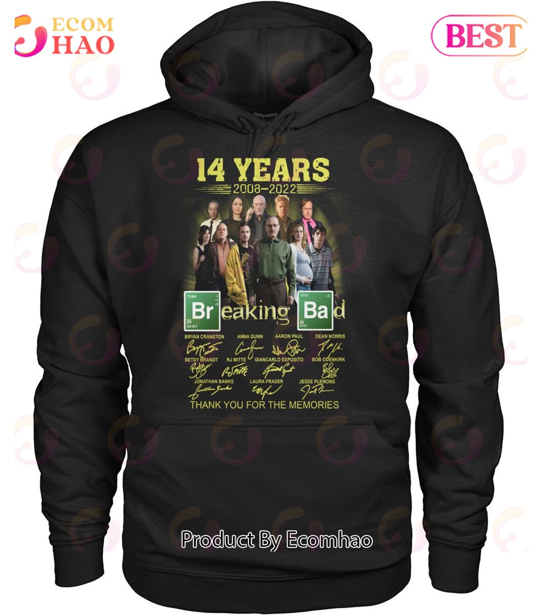 14 Years 2002 – 2022 Breaking Bad Thank You For The Memories T-Shirt