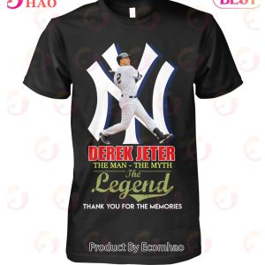 Derek Jeter The Man – The Myth The Legend Thank You For The Memories T-Shirt