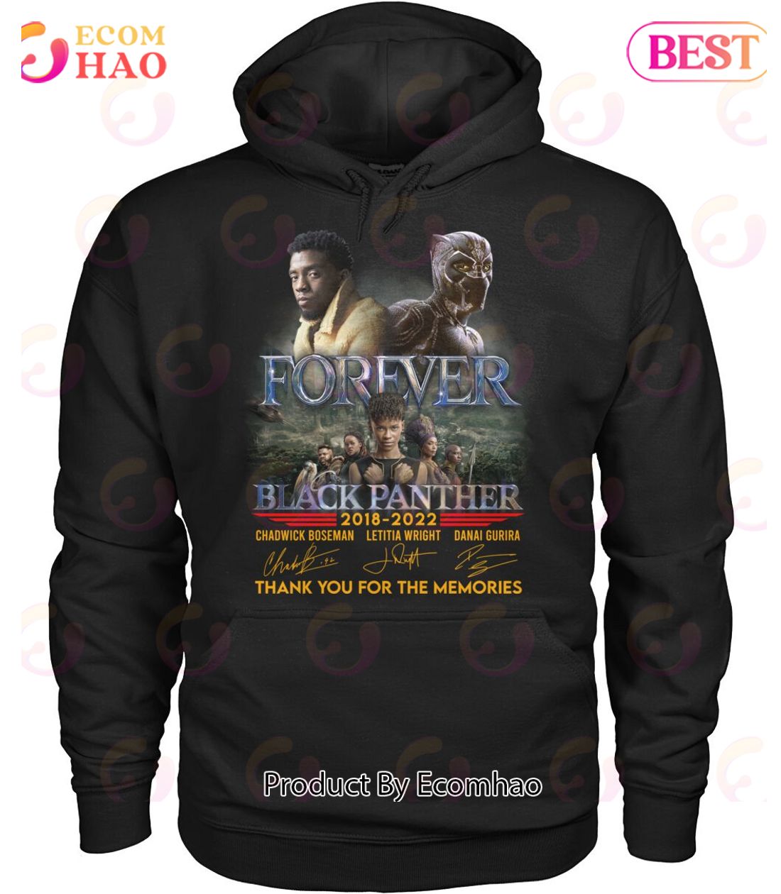 Forever Black Panther 2018 – 2022 Thank You For The Memories T-Shirt