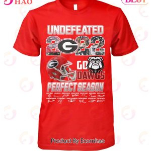 NCAA  Georgia Bulldogs Football Undefeated 2022 Go Dawgs Perfect Season T-Shirt