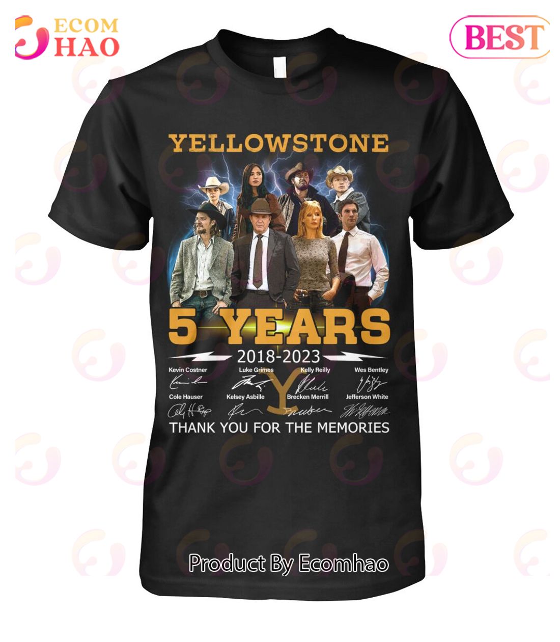 Yellowstone 5 Years 2018 – 2023 Thank You For The Memories T-Shirt