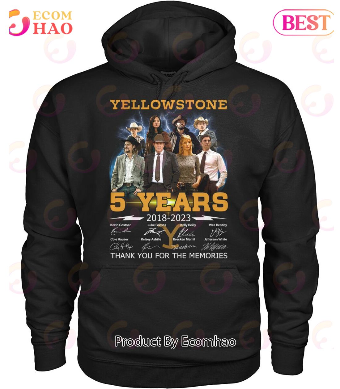 Yellowstone 5 Years 2018 – 2023 Thank You For The Memories T-Shirt