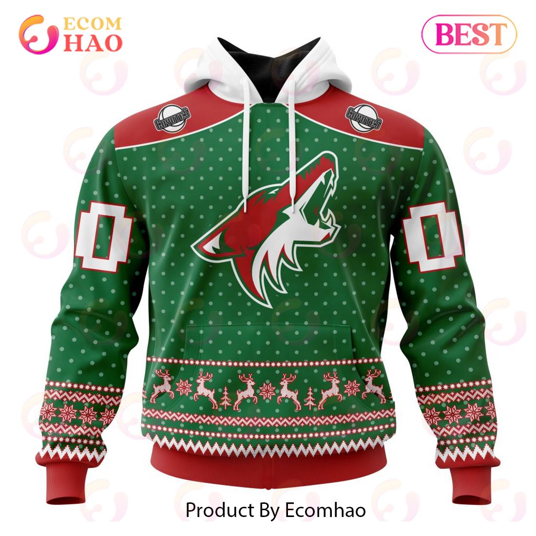 NHL Arizona Coyotes Special Christmas Apparel 3D Hoodie