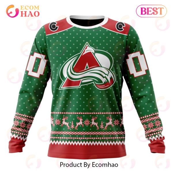 For NHL Fans Colorado Avalanche Grinch Hand Funny Men And Women Christmas  Gift 3D Ugly Christmas Sweater - Banantees