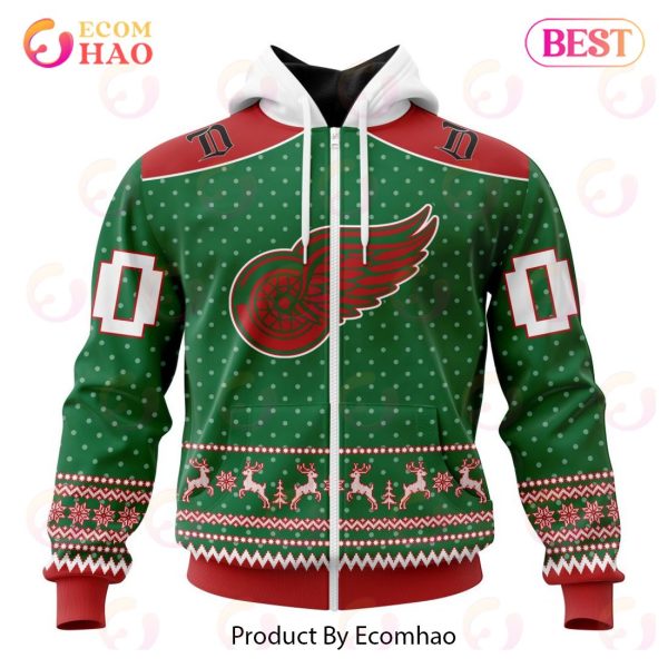 NHL Detroit Red Wings Special Christmas Apparel 3D Hoodie
