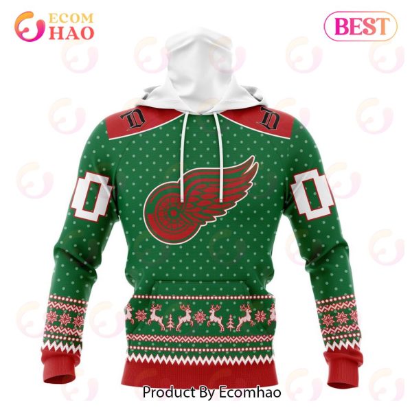 NHL Detroit Red Wings Special Christmas Apparel 3D Hoodie