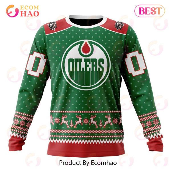 NHL Edmonton Oilers Special Christmas Apparel 3D Hoodie