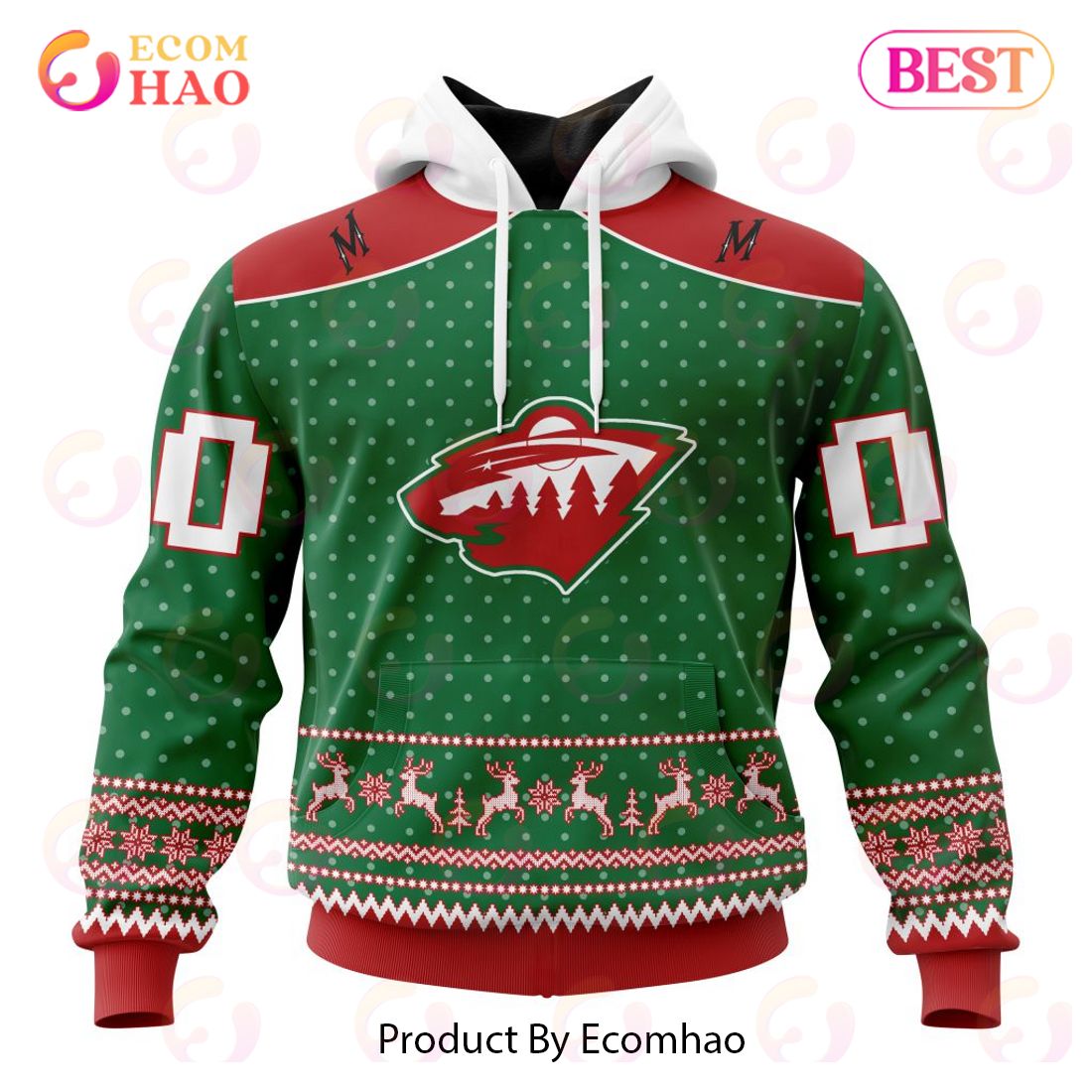 NHL Minnesota Wild Special Christmas Apparel 3D Hoodie