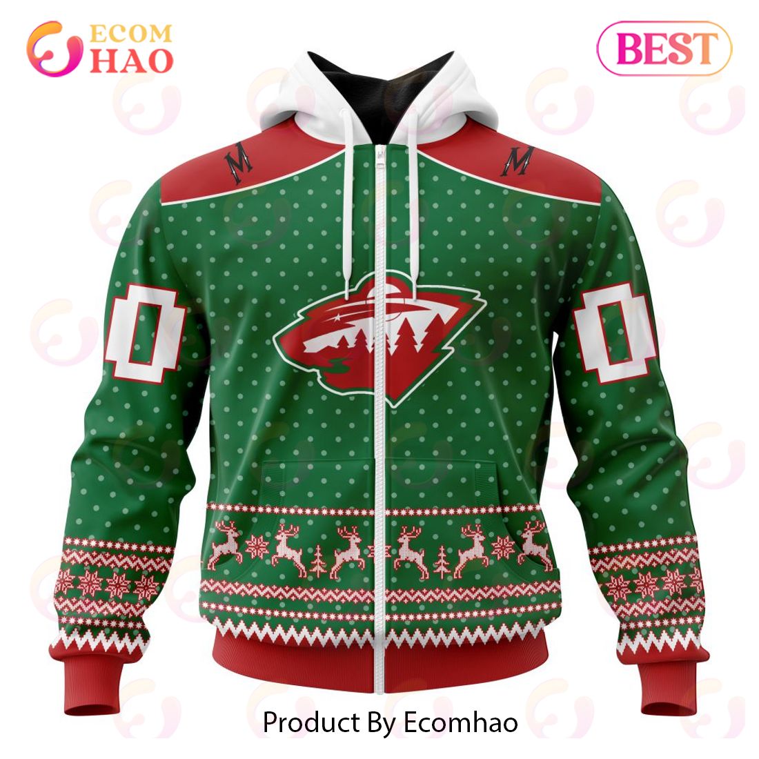 NHL Minnesota Wild Special Christmas Apparel 3D Hoodie