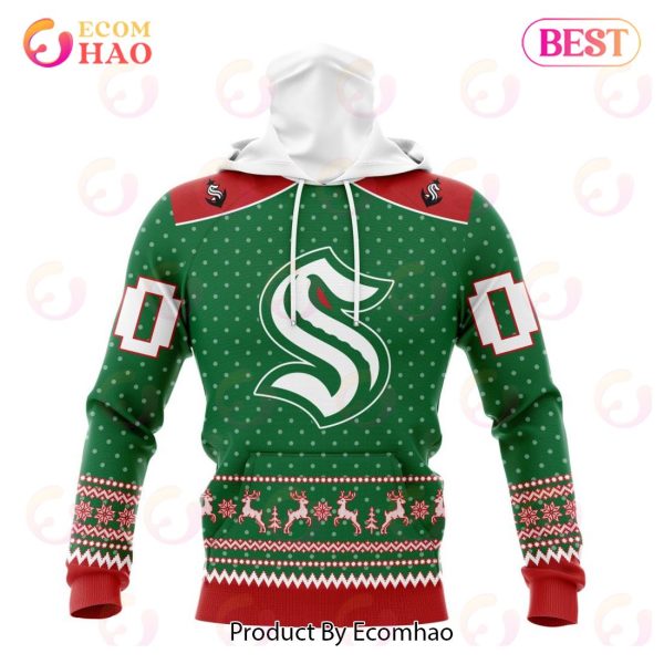NHL Seattle Kraken Special Christmas Apparel 3D Hoodie