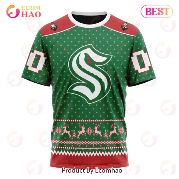 NHL Seattle Kraken Special Christmas Apparel 3D Hoodie