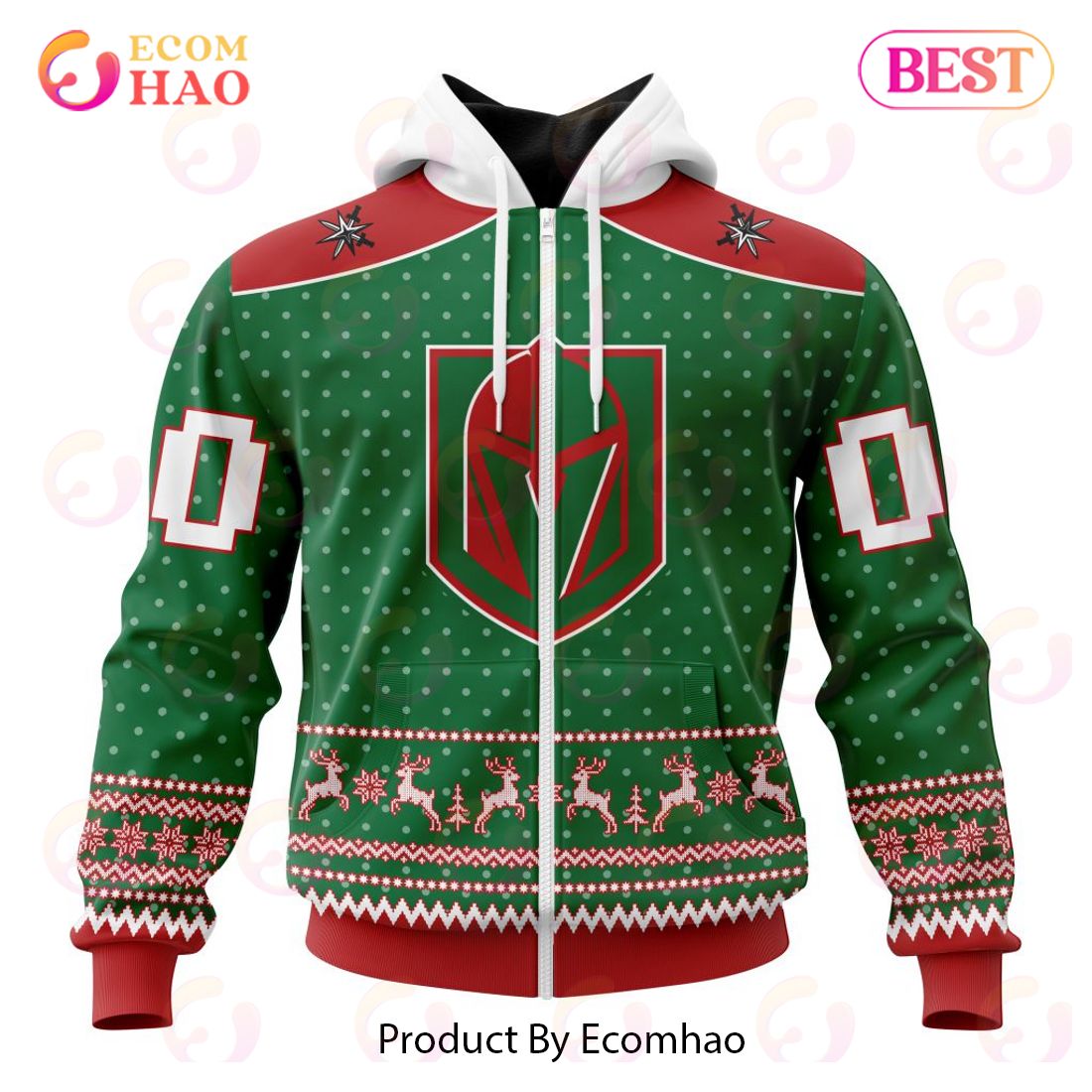 NHL Vegas Golden Knights Special Christmas Apparel 3D Hoodie