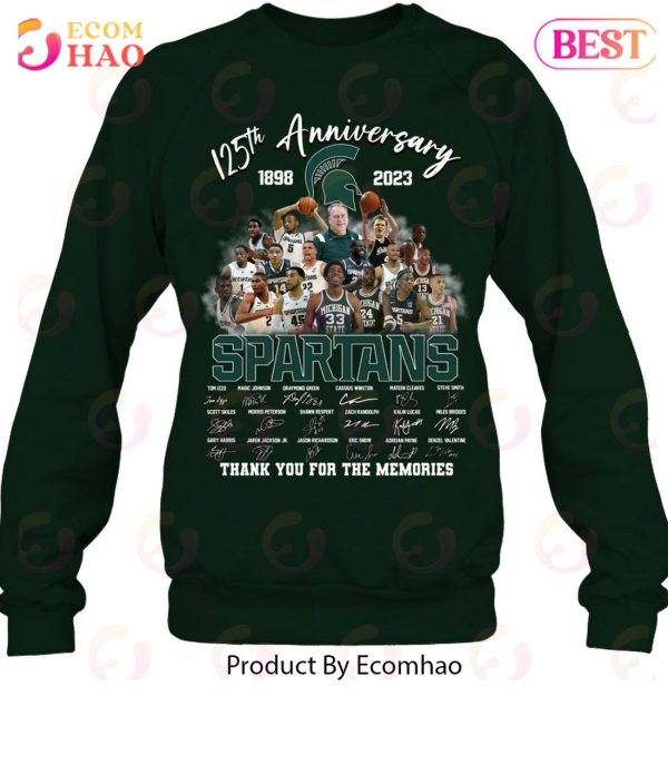 Michigan State Spartans 125th anniversary 1898-2023 thank you for
