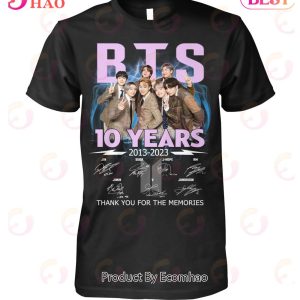 BTS 10 Years 2013 – 2023 Thank You For The Memories T-Shirt