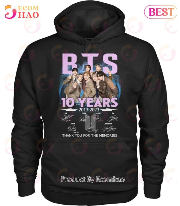 BTS 10 Years 2013 – 2023 Thank You For The Memories T-Shirt