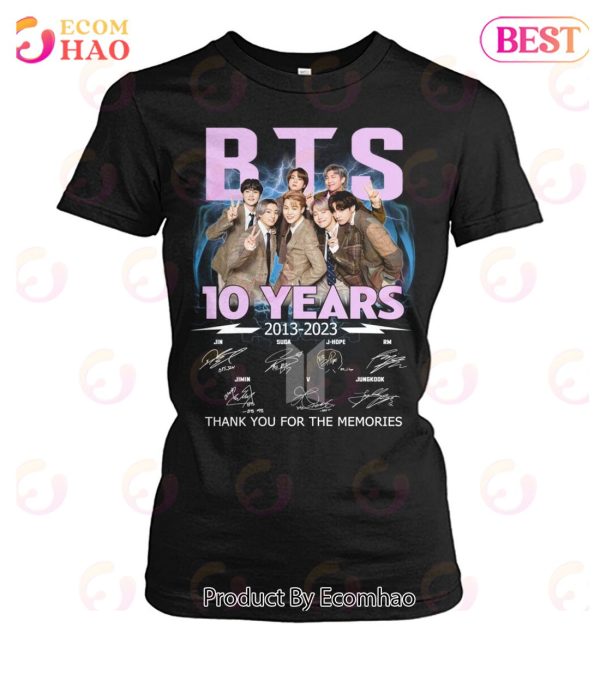 BTS 10 Years 2013 – 2023 Thank You For The Memories T-Shirt