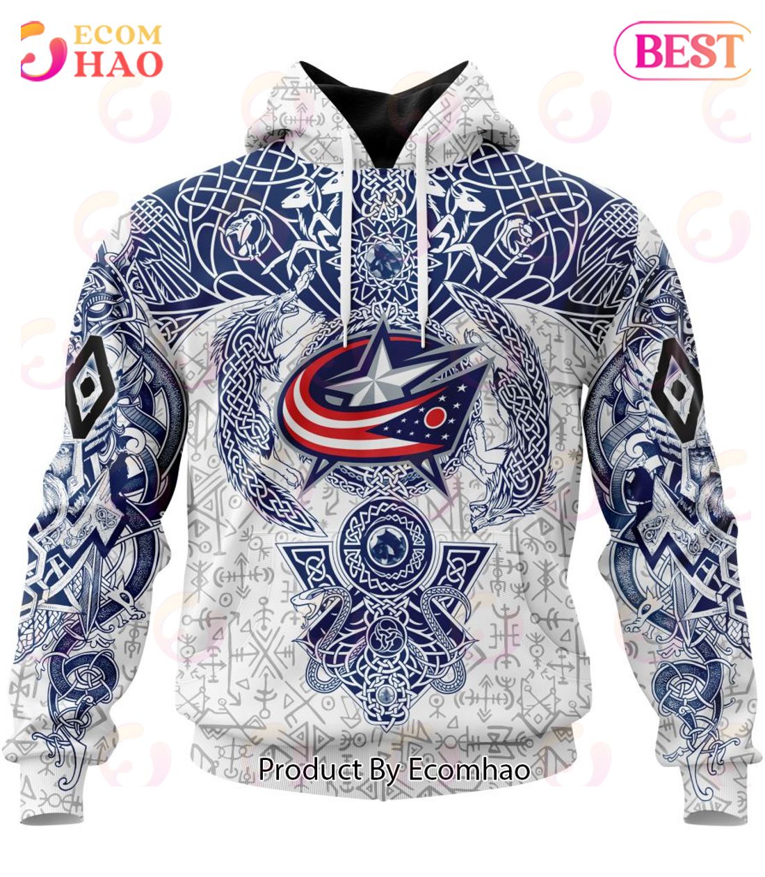 NHL Columbus Blue Jackets Special Norse Viking Symbols Hoodie, T-Shirt, Sweater