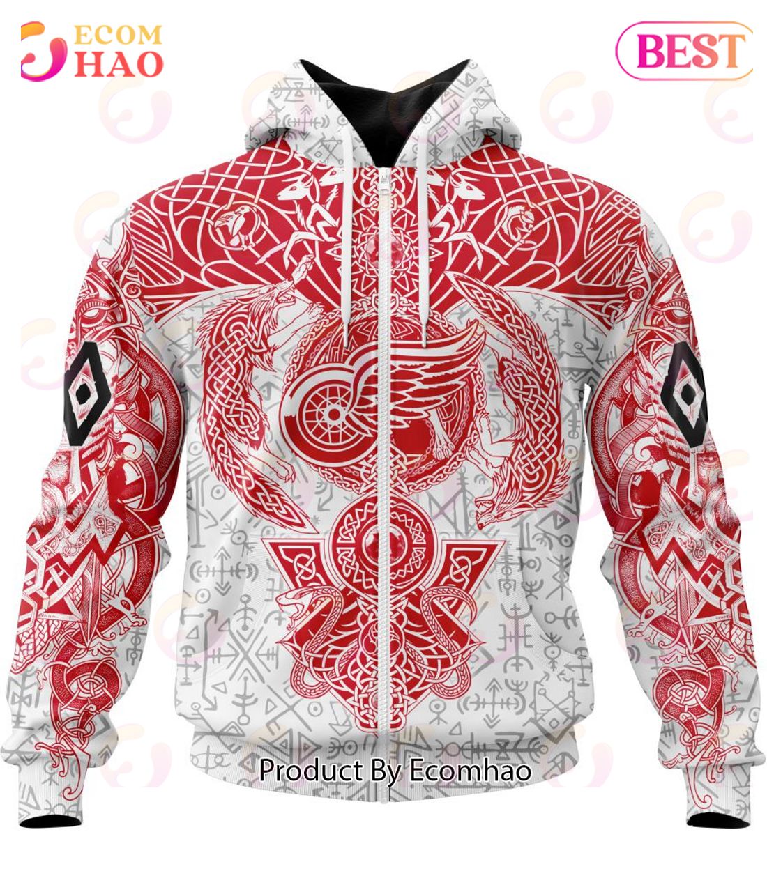 NHL Detroit Red Wings Special Norse Viking Symbols Hoodie, T-Shirt, Sweater