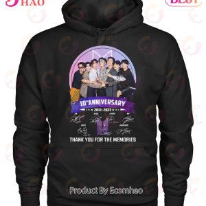 BTS 10th Anniversary 2013 – 2023 Thank You For The Memories T-Shirt