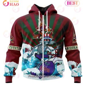 NHL Arizona Coyotes Specialized Kits For The Grateful Dead 3D Hoodie