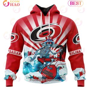 NHL Carolina Hurricanes Specialized Kits For The Grateful Dead 3D Hoodie